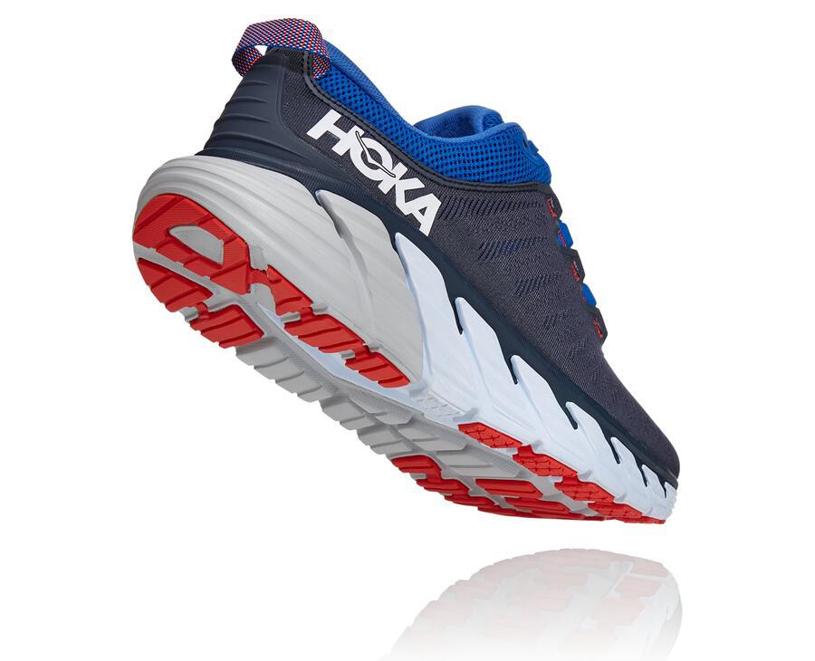 Tenis Hoka One One Masculino Pretas/Azuis - Gaviota 3 - 934-WQCFME